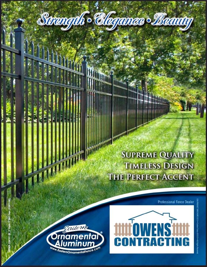 Owens Contracting Eastern Ornamental Aluminum catalog cover